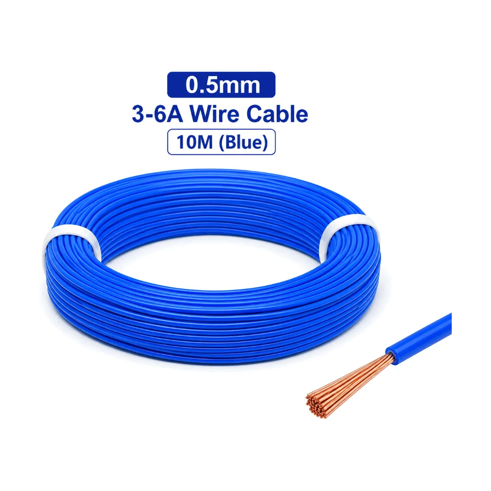 0.5mm 3-6A Wire Cable 10M (Blue)