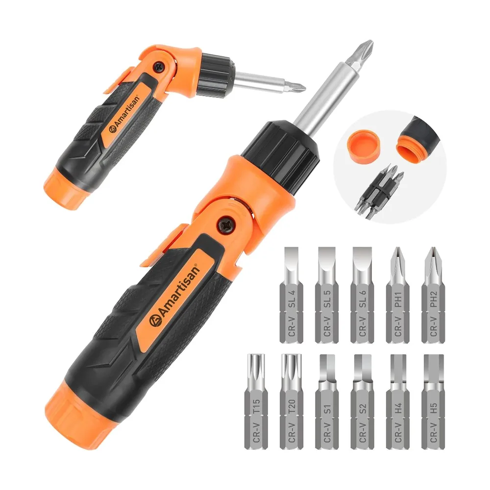 2 in 1pcs 11 in 1 Ratchet Screwdriver Set Adjustment.webp
