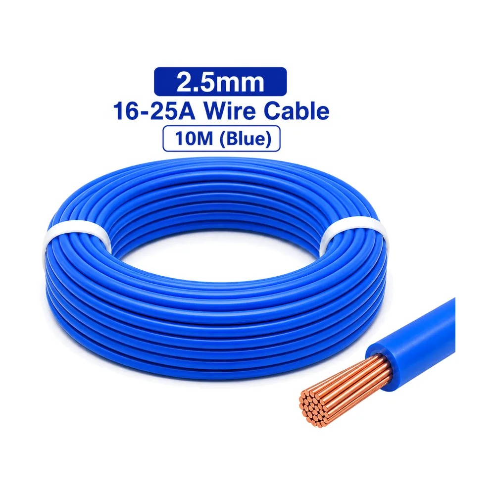 2.5mm 16-25A Wire Cable 10M (Blue)