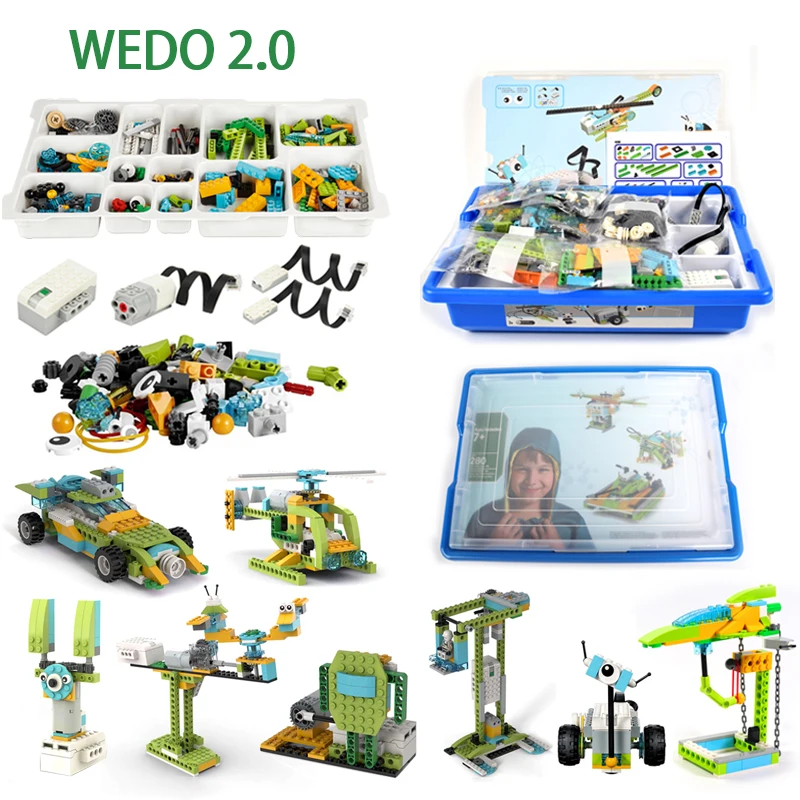 280PCS Wedo 2.0 STEM Education Assembly  Robot Compatible with LEGO Block