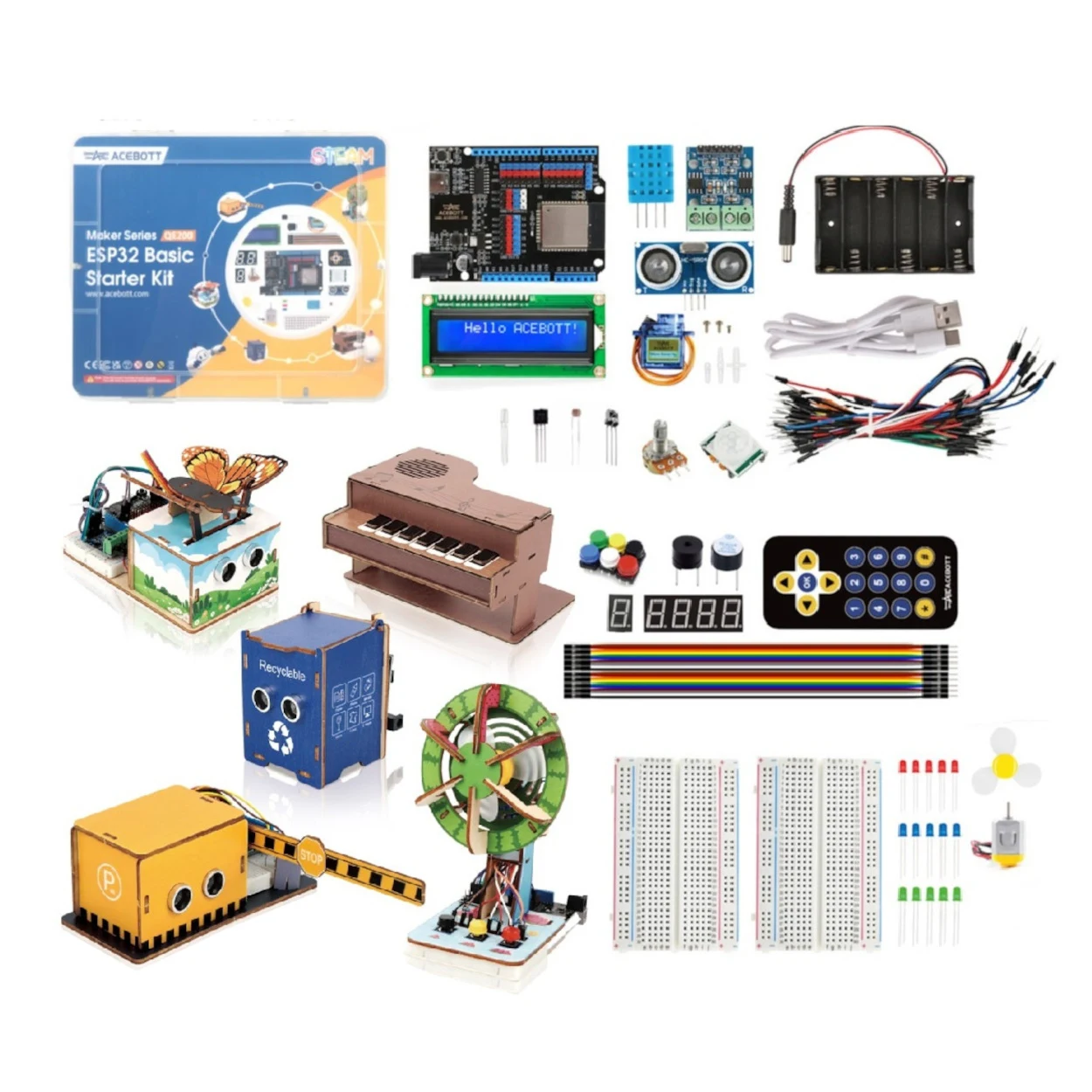 ACEBOTT ESP32 Basic Starter Kit (Project Expansion Pack) QE201