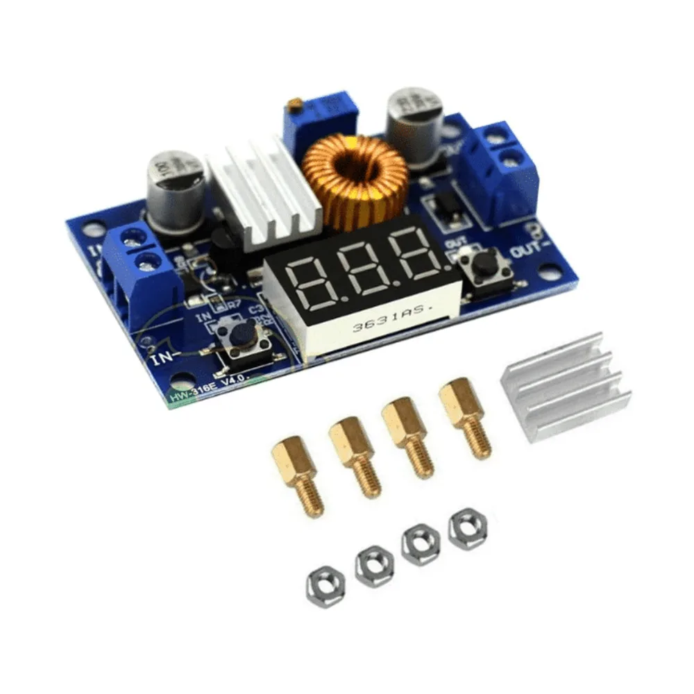 DC-DC XL4015 Adjustable Step-down Module 5A 75W with 4 Bits Digital Display Voltmeter