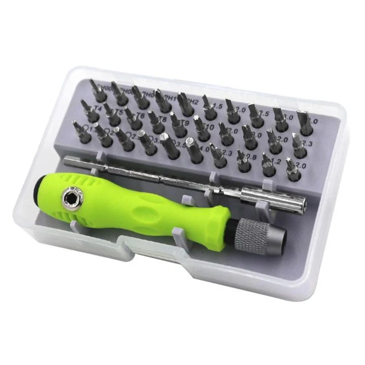 Green 32 in 1 Multi-Purpose Precision Screwdriver Set