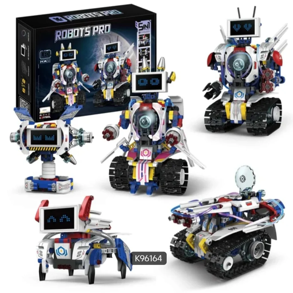 K96164 Robot Building Set  Blocks Kit APP+Remote  Control Programmable STEM Building Toy