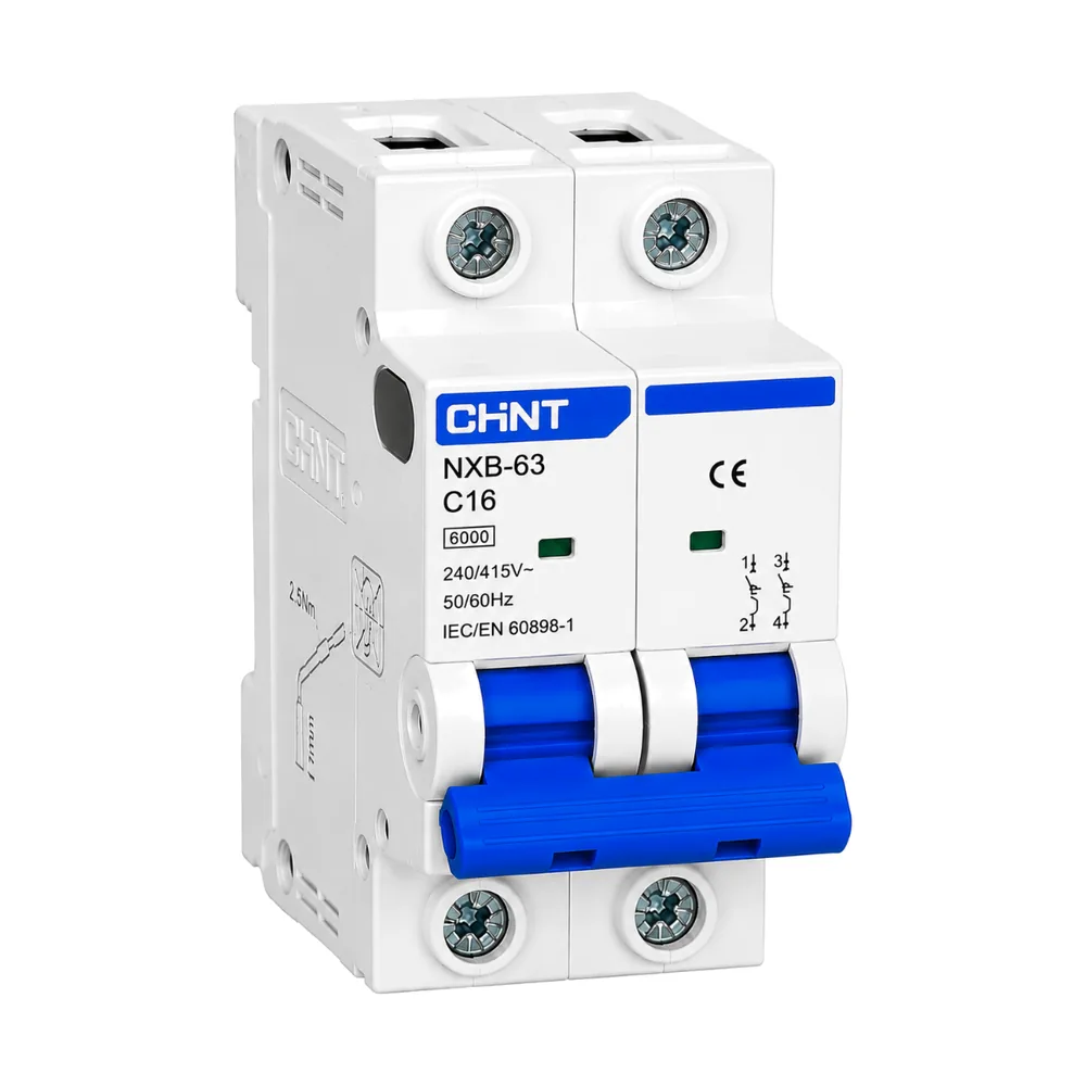Miniature Circuit Breaker (MCB) 16A 2P 6KA CHINT.webp