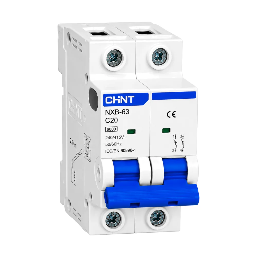 Miniature Circuit Breaker (MCB) 20A 2P 6KA CHINT.webp
