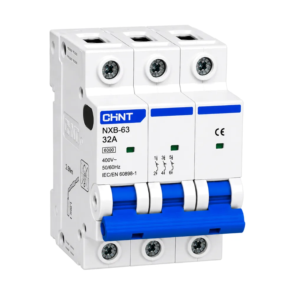 Miniature Circuit Breaker (MCB) 32A 3P 6KA CHINT.webp