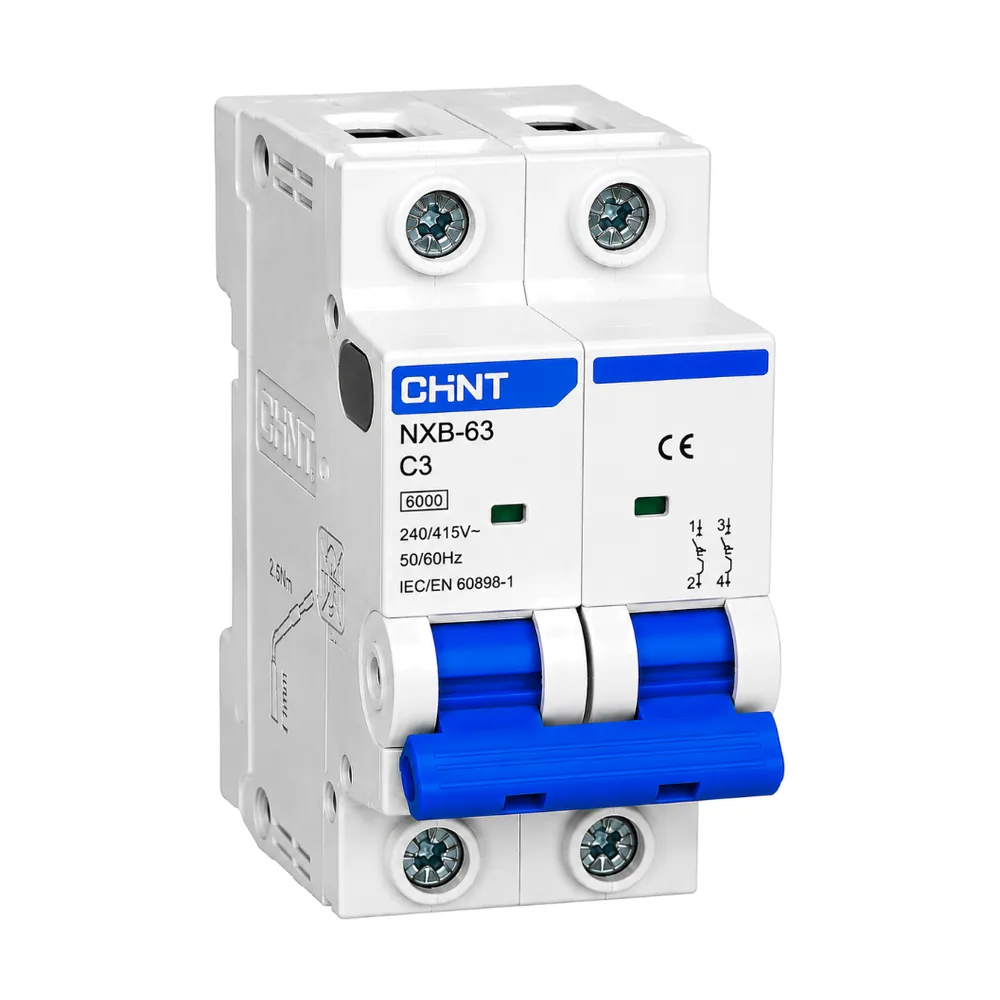 Miniature Circuit Breaker (MCB) 3A 2P 6KA CHINT.webp