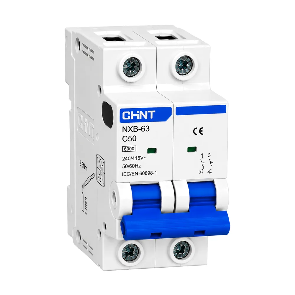 Miniature Circuit Breaker (MCB) 50A 2P 6KA CHINT.webp