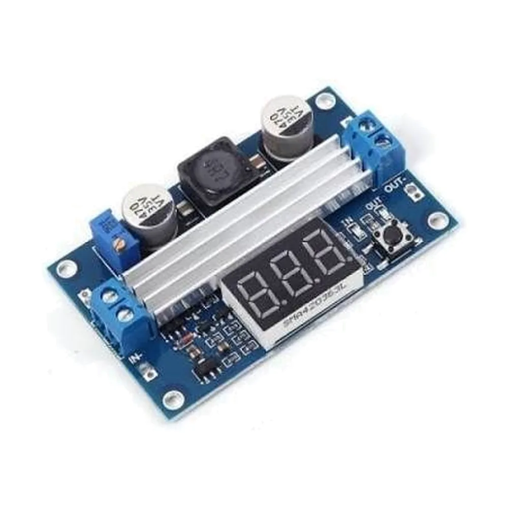 DC-DC High Power Adjustable Step-up Module 3.0~35V to 3.5~35V 100W with Digital Display Voltmeter