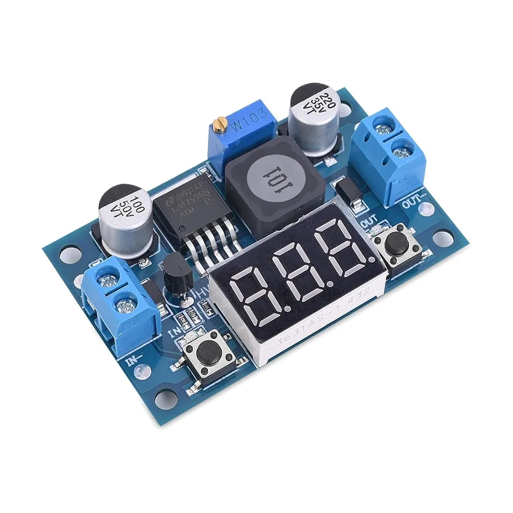 DC-DC Step-Down With Display  LM2596 4-40V With 3 LED Digit