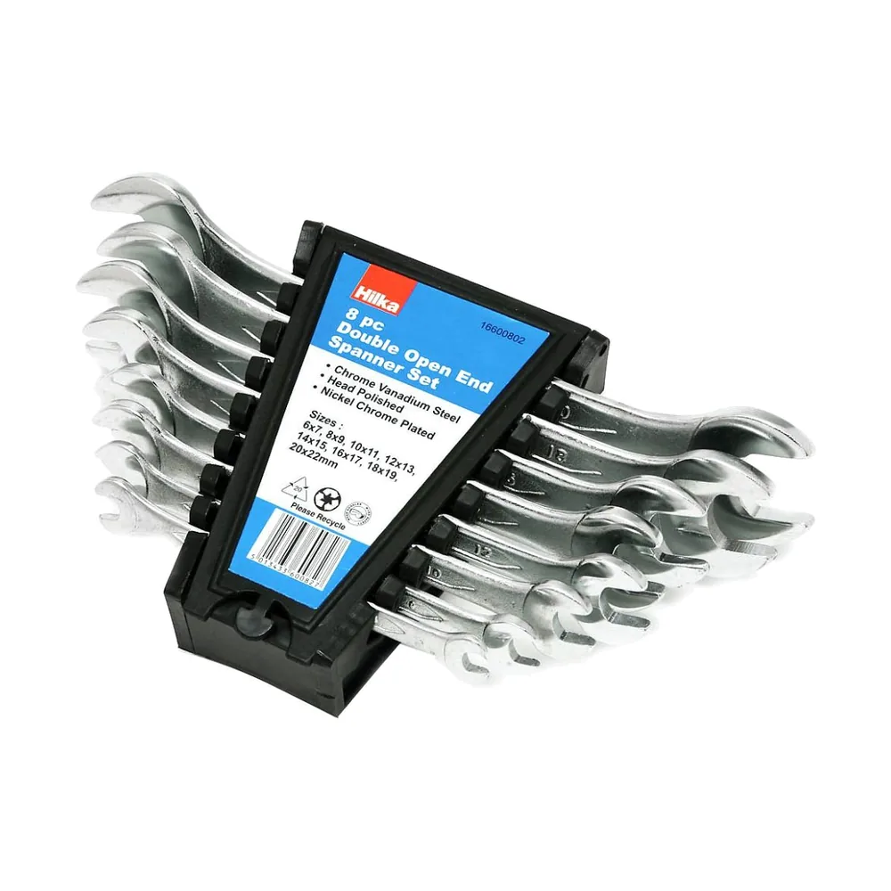 Spanner Set 6mm to 21mm Two Headed 8Pcs (6-7, 8-10, 9-11, 10-12, 12-14, 13-15, 16-18, 18-2.webp