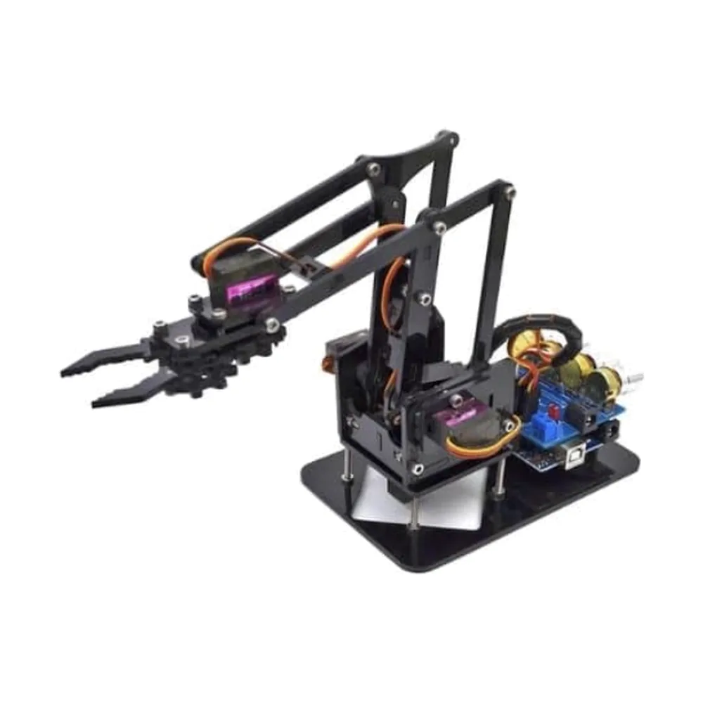 Acrylic Mechanical Arm Robotic Manipulator Claw For Arduino for Kids
