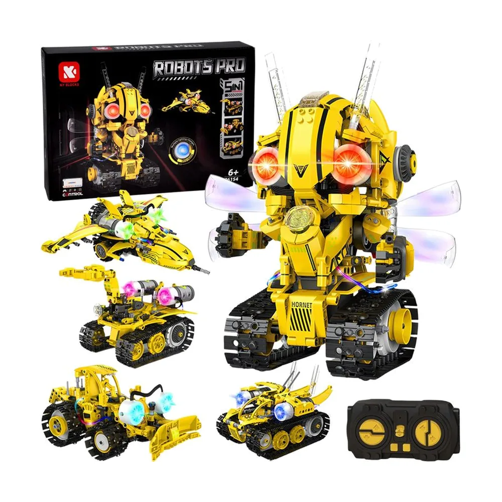 K96154 Robot Building Set Blocks Kit APP + Remote Control Programmable STEM Building Toy