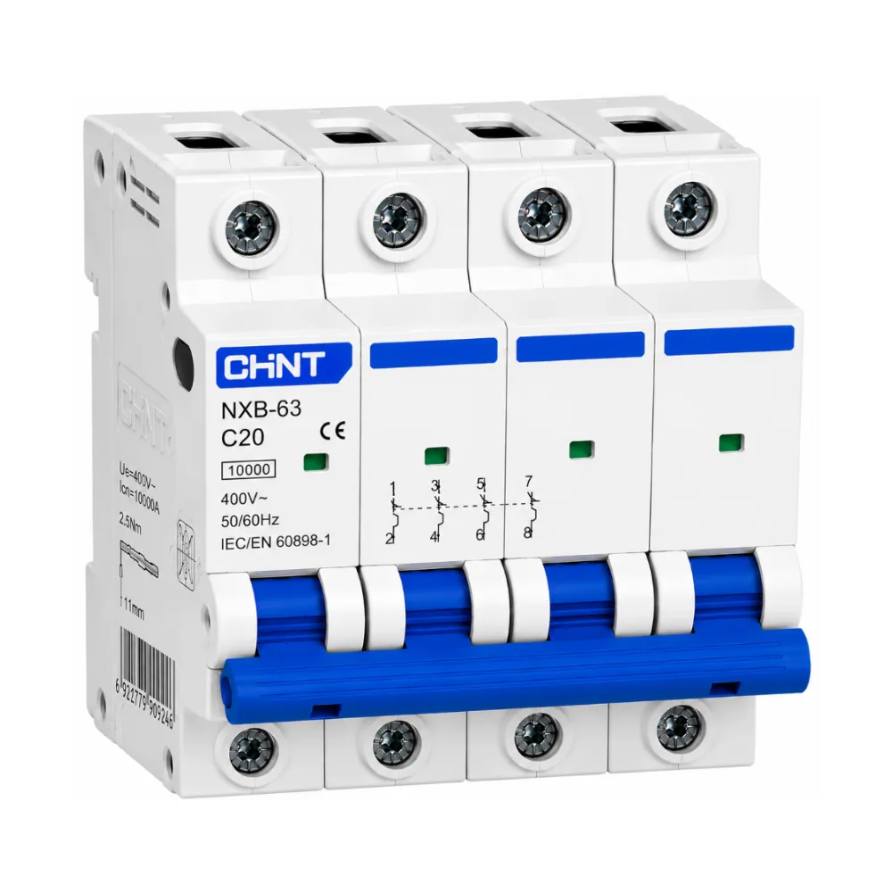 Miniature Circuit Breaker (MCB) 20A 4P 10KA CHINT