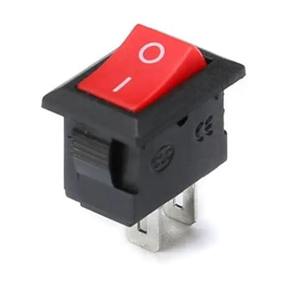Switch Push Button 2-Pin SPDT 10mm ON Red