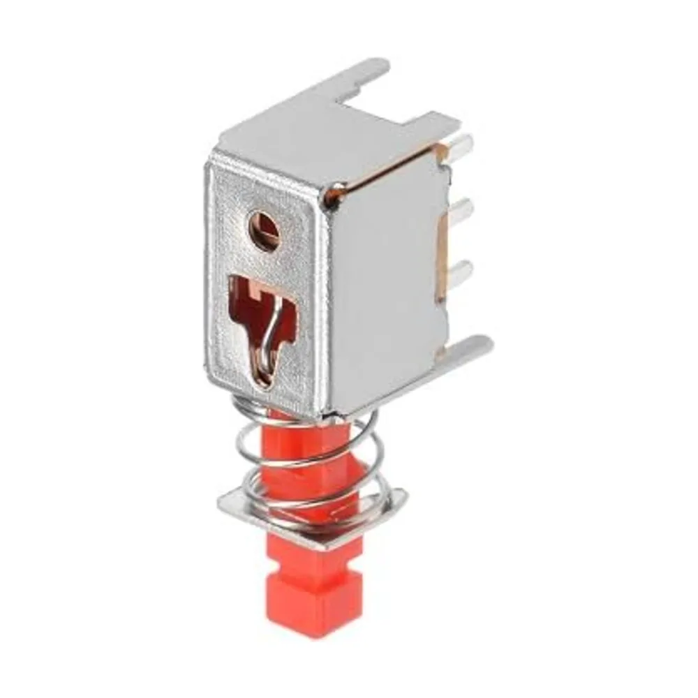 Switch Push Button 6-Pin DPDT ON-ON 18x12x12mm Red
