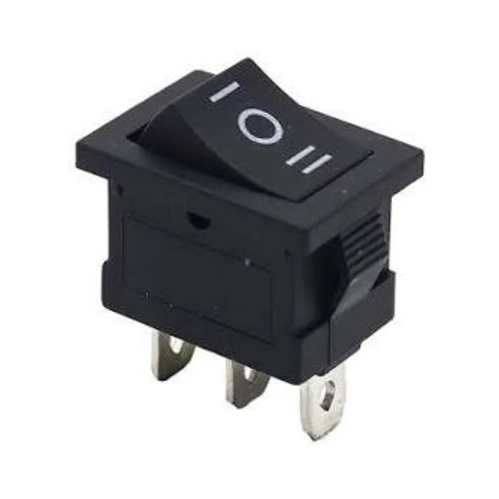 Switch Rocker 3-Pin SPST 29x18.7mm ON-OFF Black