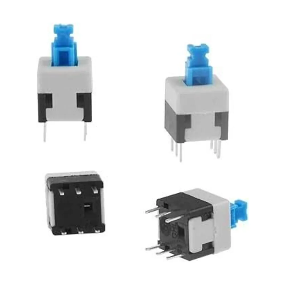 Tact Switch 6-Pin DPDT 8x8x7.6mm Push