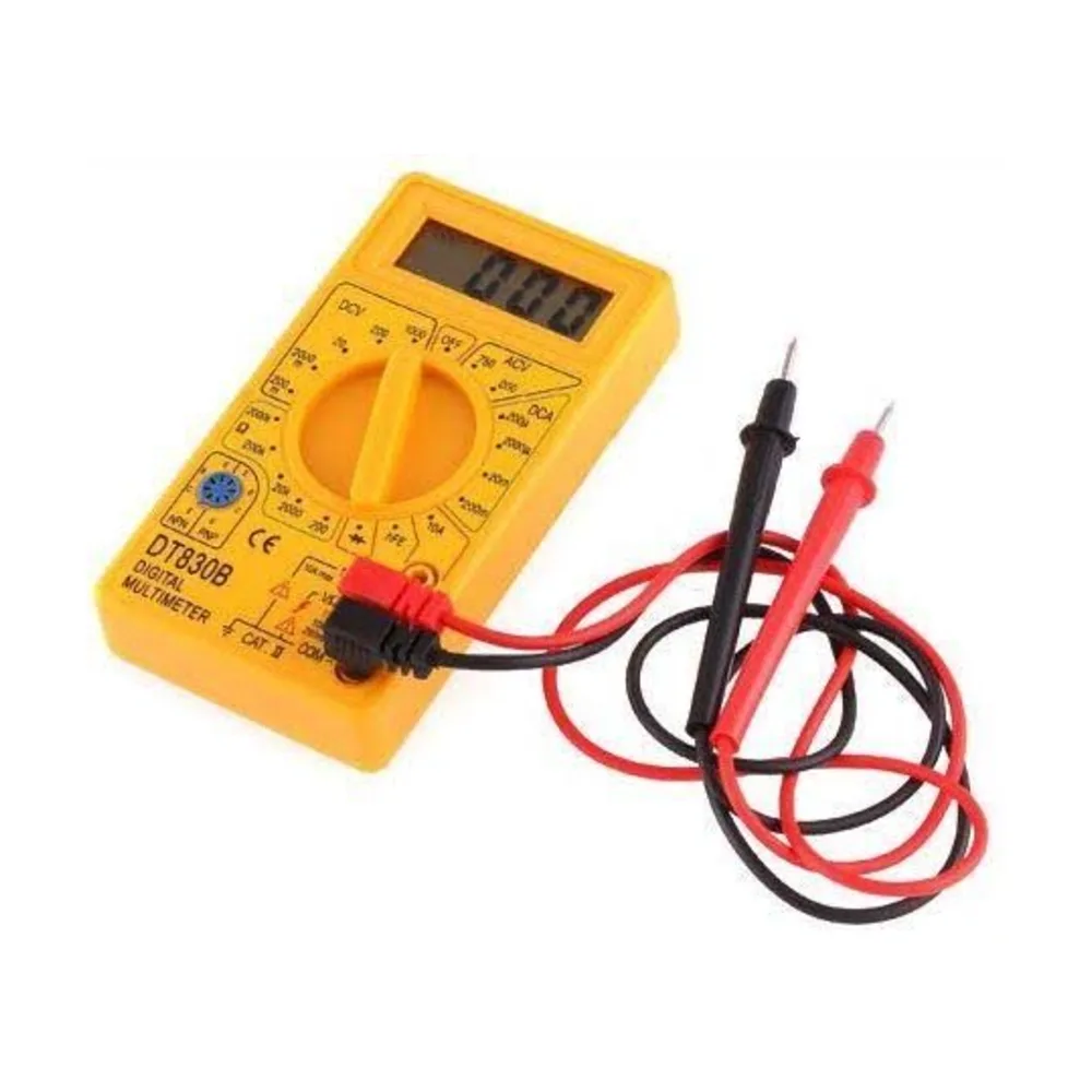 Yellow DT830B Digital Multimeter
