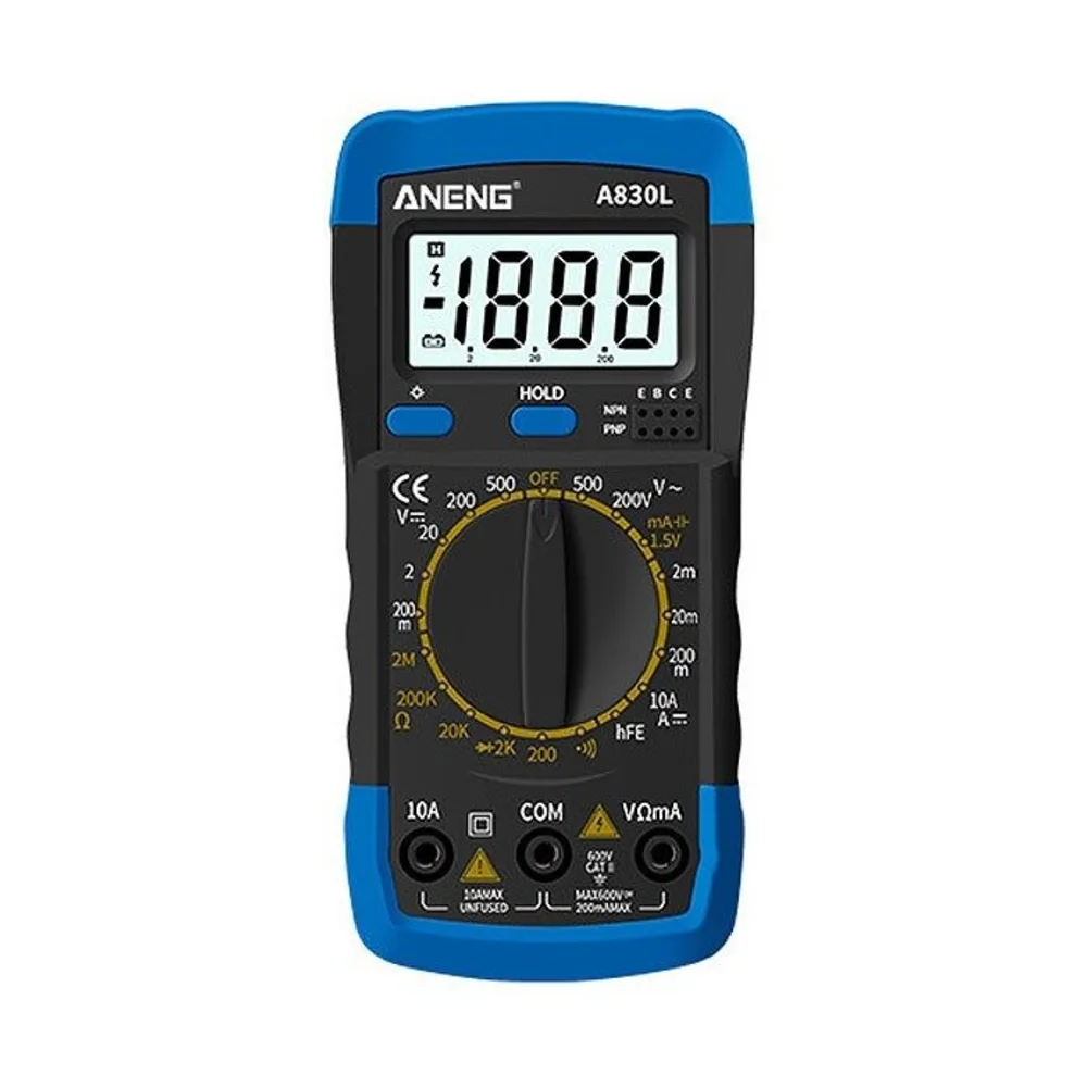 Blue-Black ANENG A830L Professional Smart Digital Multimeter