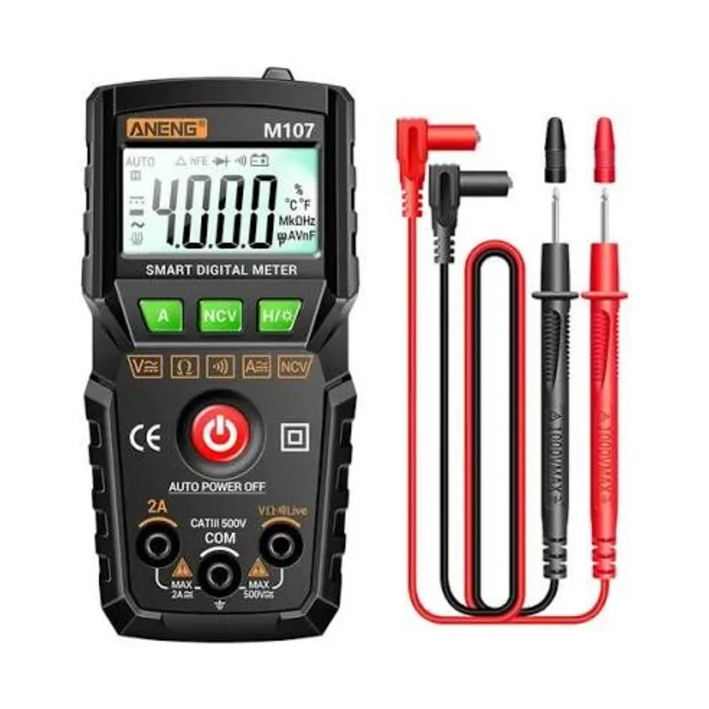Black ANENG M107 High Precision Multifunction Multimeter