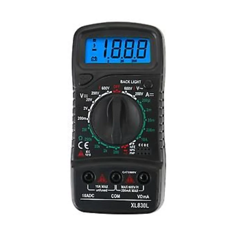 Black XL830L Handheld Digital Multimeter