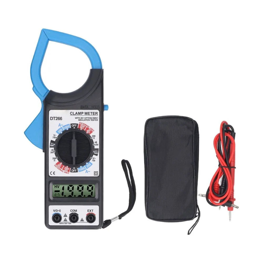 Blue ANENG DT266 High Precision Clamp Multifunction Multimeter