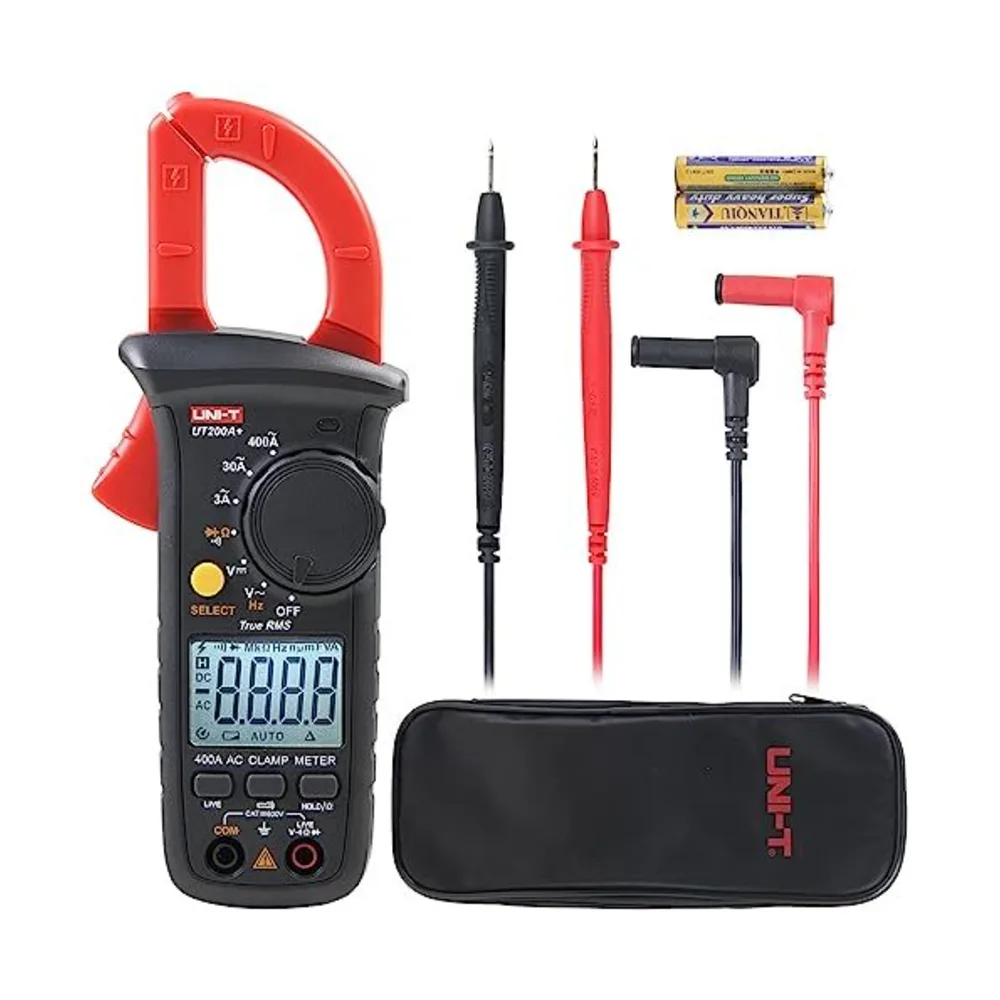 UNI-T UT200A+ Digital Clamp Multimeter AC Current AC-DC Voltage Resistance Tester AC Current (A) Range 2A-20A-200A